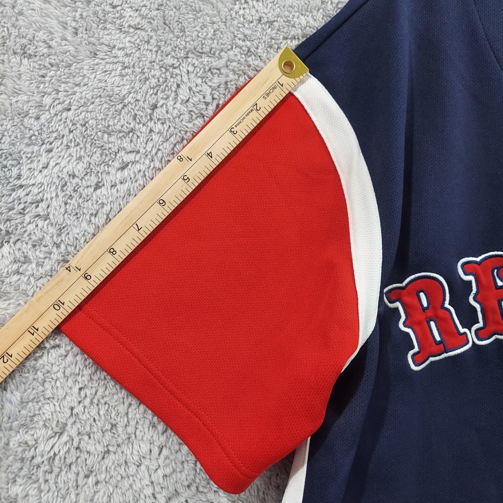 True Fan Boston Red Sox Embroidered Logo MLB Baseball Jersey Size XL - Picture 7 of 10